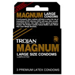 Trojan Magnum Lubricated Condoms 3 Pack